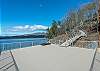 Enjoy long-range lake & mountain views from the large dock