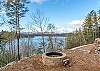 Fire pit area overlooking the lake