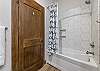 Lower level bath w/shower & tub combo