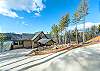 Steep paved driveway