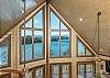 Take in the gorgeous lake views from the upper loft area