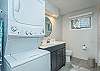 Laundry area & full bath on lower level