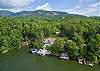 Aerial view of All Decked Out & Lake Lure