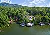 Aerial view of All Decked Out & Lake Lure