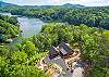 Breathtaking aerial view of The Bentley on Lake Lure