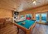Downstairs game room & den w/