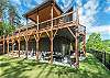Lower level patio w/fire table & hot tub