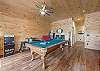 Downstairs den & game room