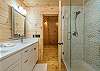 Upstairs en suite bath w/walk-in shower only