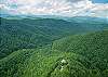Breathtaking aerial view of the surrounding mountains