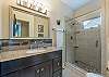 Full hall bath w/walk-in shower on main level