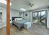 Private suite downstairs offers dedicated patio access
