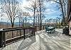 Stunning view of the Blue Ridge Mountains from the deck