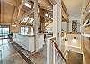 Staircase leading to downstairs suite