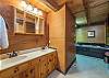 En suite bath w/double vanity & soaking tub
