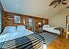 Upper level bedroom w/two queen beds