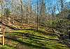 Spacious yard & gorgeous creek winding alongside the cabin