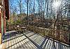 Catahoula Cabin is nestled next to a creek &