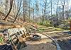 Cozy outdoor fire pit area w/seating for 4