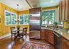Breakfast nook w/seating for 2 outside the kitchen
