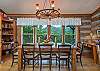 Dining table w/mountain views & seating for up to 8