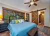 Main level bedroom w/king bed & bay window