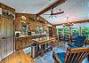 Kitchen & dining area w/mountain views