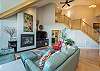 Spacious & stylish living room w/
