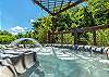 Soak in the luxury hot tub w/