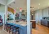 Breakfast bar seating for 3