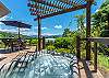 Soak in the luxury hot tub & enjoy the gorgeous year-round