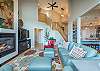Spacious & stylish living room w/
