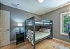 Upper level bedroom w/full size bunk beds