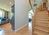 Staircase leading to upper level bedrooms