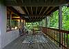 Lower level deck w/bistro & patio seating