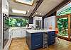 Sleek gourmet kitchen w/