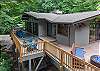 Spacious wraparound deck w/