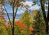 Vibrant fall color at Deck House
