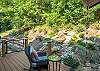 Relax on the back deck & listen to the