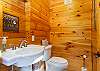Half bath in hallway
