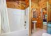 En suite bath w/shower & tub combo