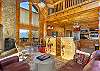 The cozy & quintessential cabin living room