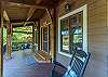 Rocking chair & swing on the covered front porch