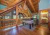 Upstairs loft area & bath