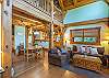 Living, kitchen, and dining on main floor