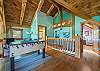 Upstairs loft area w/foosball table