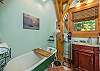 Full master bath w/claw foot tub