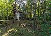 Swing & picnic table in the backyard