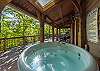 Enjoy soaking in the private hot tub