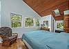 Upper level king bedroom.